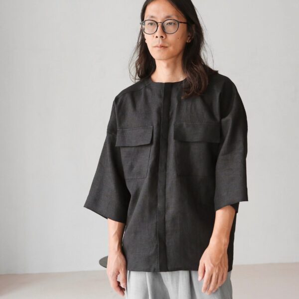 Loose Fit Linen Shirt Minimal Aesthetic Linen for Men Airy